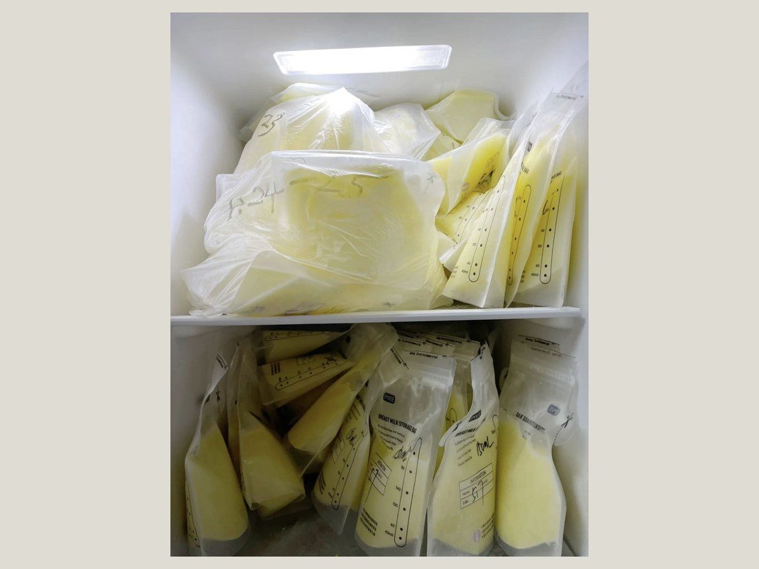 母乳喂养科部客户案例:分层储奶实拍